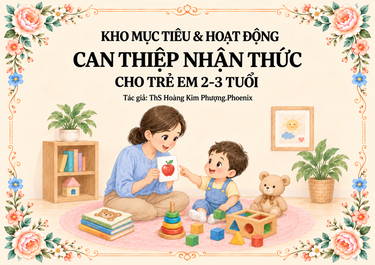 Bộ sách 2-3 tuổi: KHO MỤC TIÊU & HOẠT ĐỘNG CAN THIỆP NHẬN THỨC, NGHE HIỂU 2-3 TUỔI (2 quyển) — ảnh 2