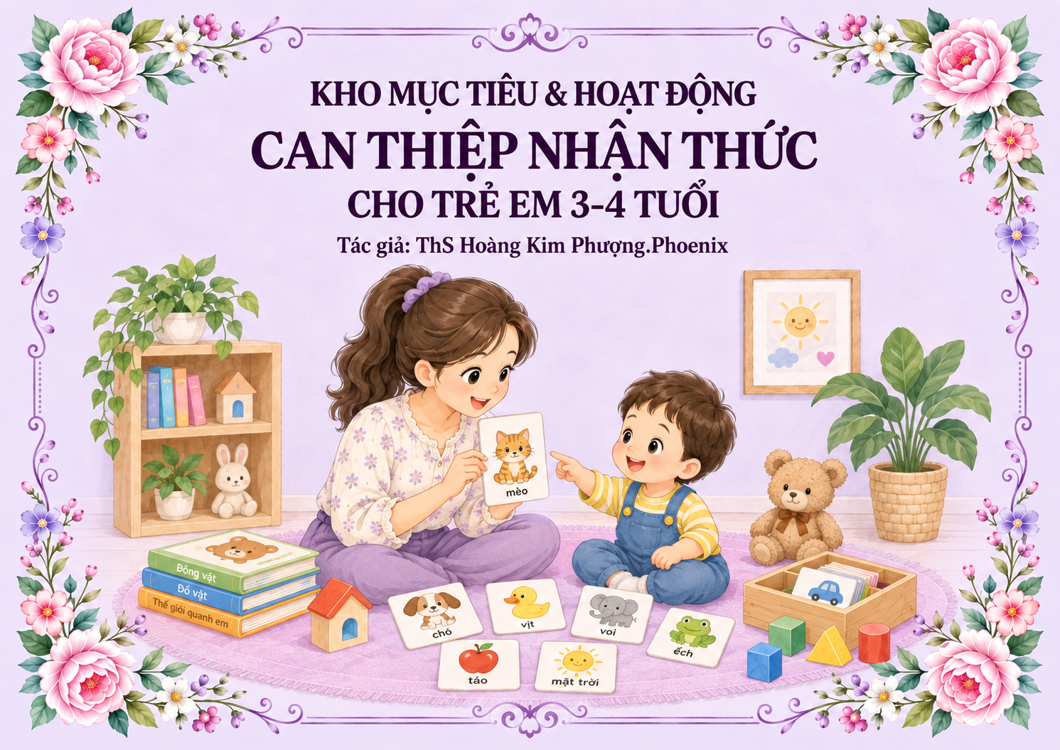 Bộ sách 3-4 tuổi: KHO MỤC TIÊU, HOẠT ĐỘNG CAN THIỆP NHẬN THỨC, NGHE HIỂU 3-4 TUỔI — ảnh 1