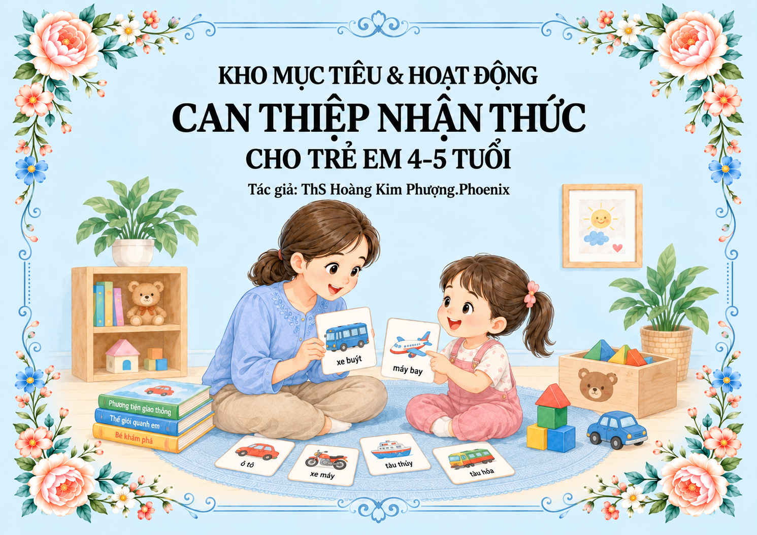 Bộ sách 4-5 tuổi: KHO MỤC TIÊU, HOẠT ĐỘNG CAN THIỆP NHẬN THỨC, NGHE HIỂU 4-5 TUỔI (2 quyển) — ảnh 1