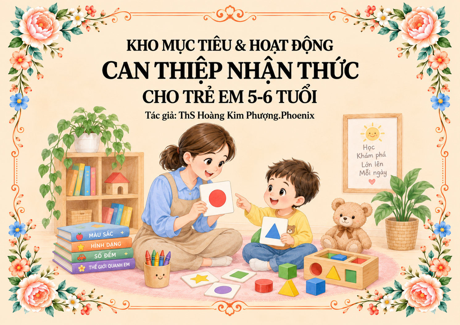 Bộ sách 5-6 tuổi: KHO MỤC TIÊU, HOẠT ĐỘNG CAN THIỆP NHẬN THỨC & NGHE HIỂU 5-6 TUỔI (2 quyển) — ảnh 1