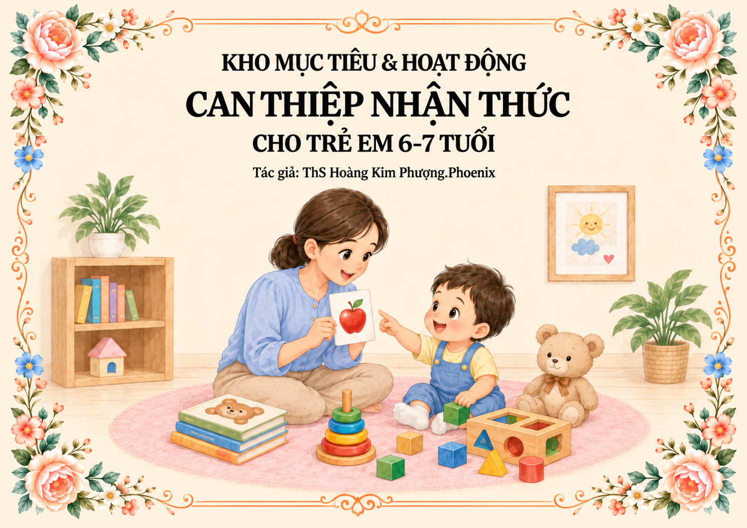 Bộ sách 6-7 tuổi: KHO MỤC TIÊU, HOẠT ĐỘNG CAN THIỆP NHẬN THỨC &NGHE HIỂU 6-7 TUỔI (2 quyển) — ảnh 1