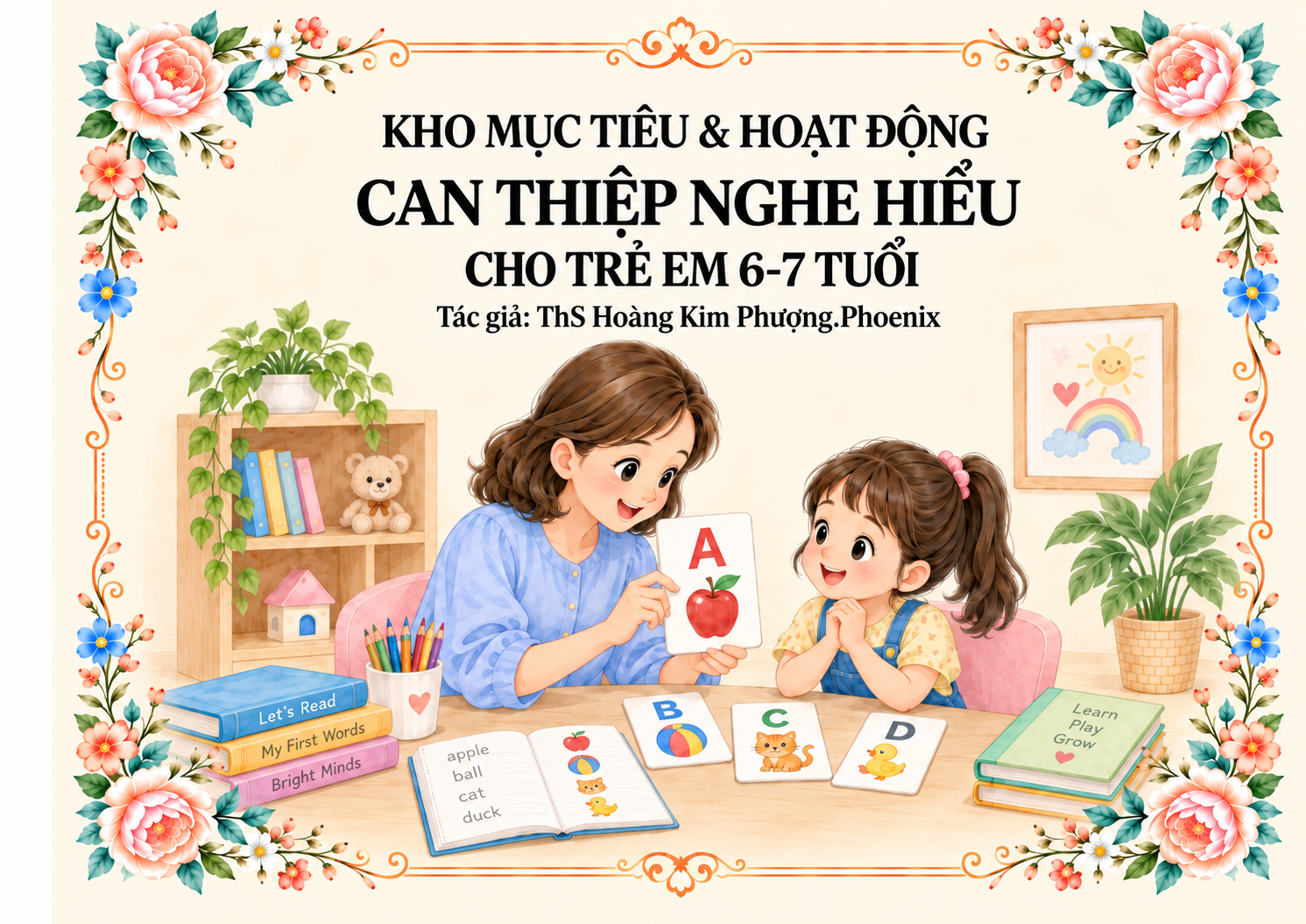 Bộ sách 6-7 tuổi: KHO MỤC TIÊU, HOẠT ĐỘNG CAN THIỆP NHẬN THỨC &NGHE HIỂU 6-7 TUỔI (2 quyển) — ảnh 2